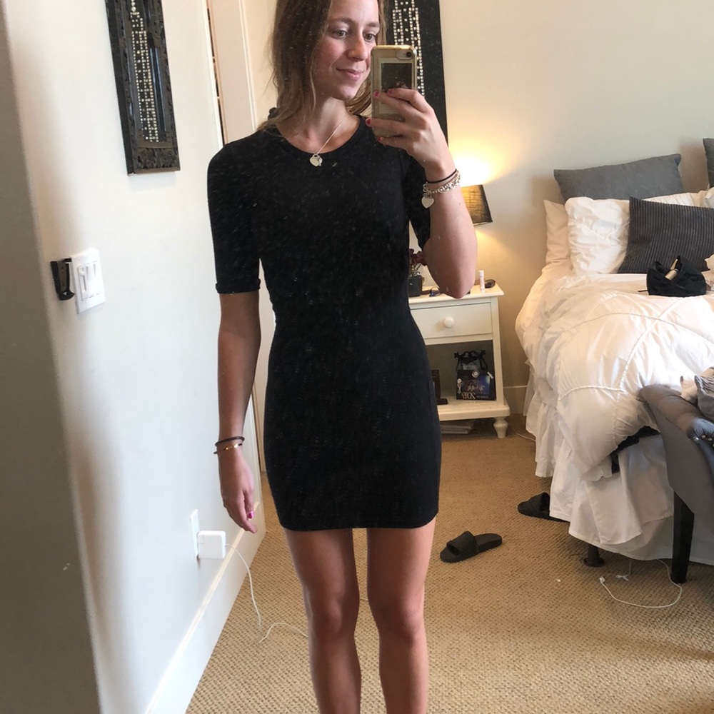 Top Shop Bodycon Black Dress